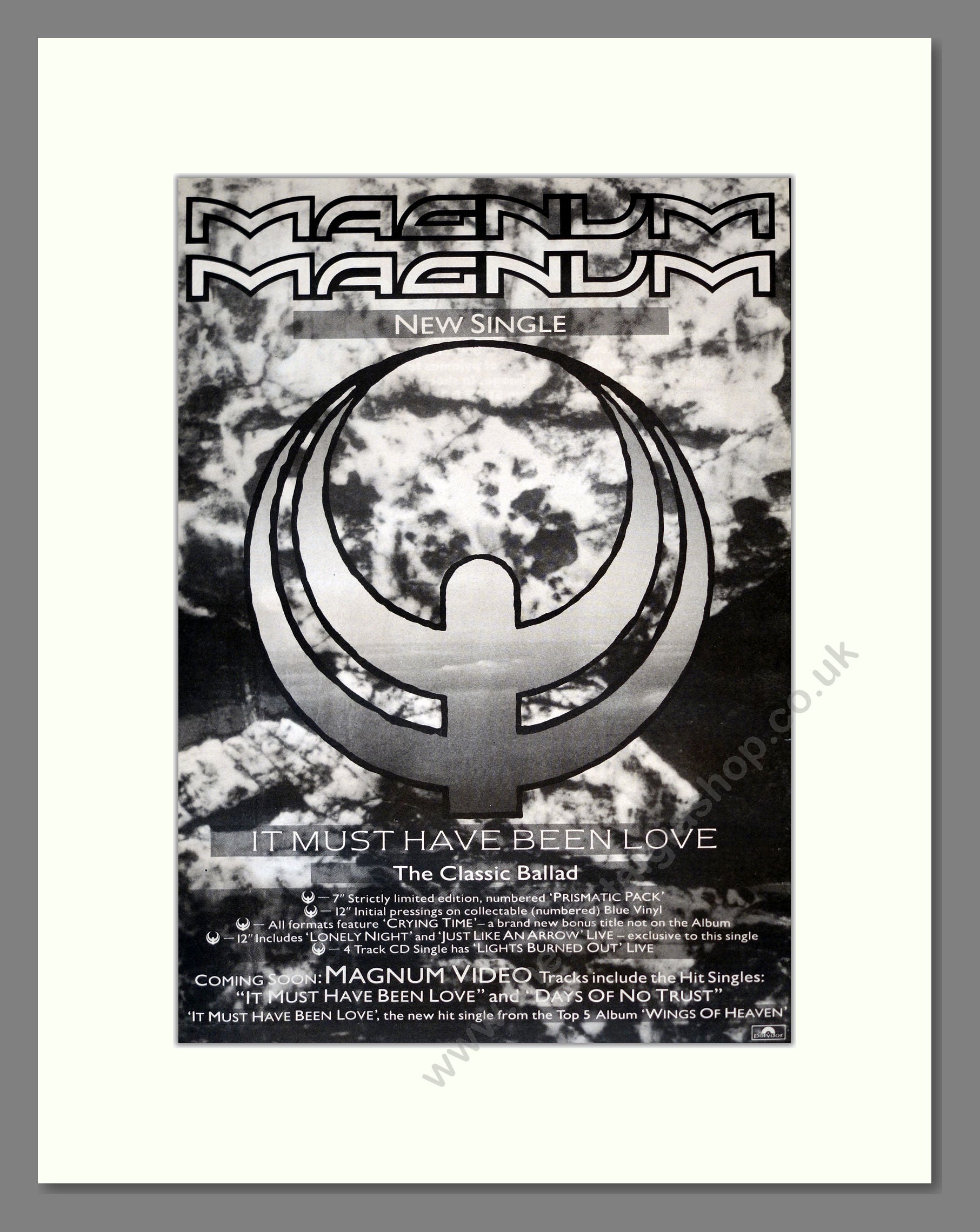 Magnum It Must Have Been Vintage Advert 1988 (ref AD17728