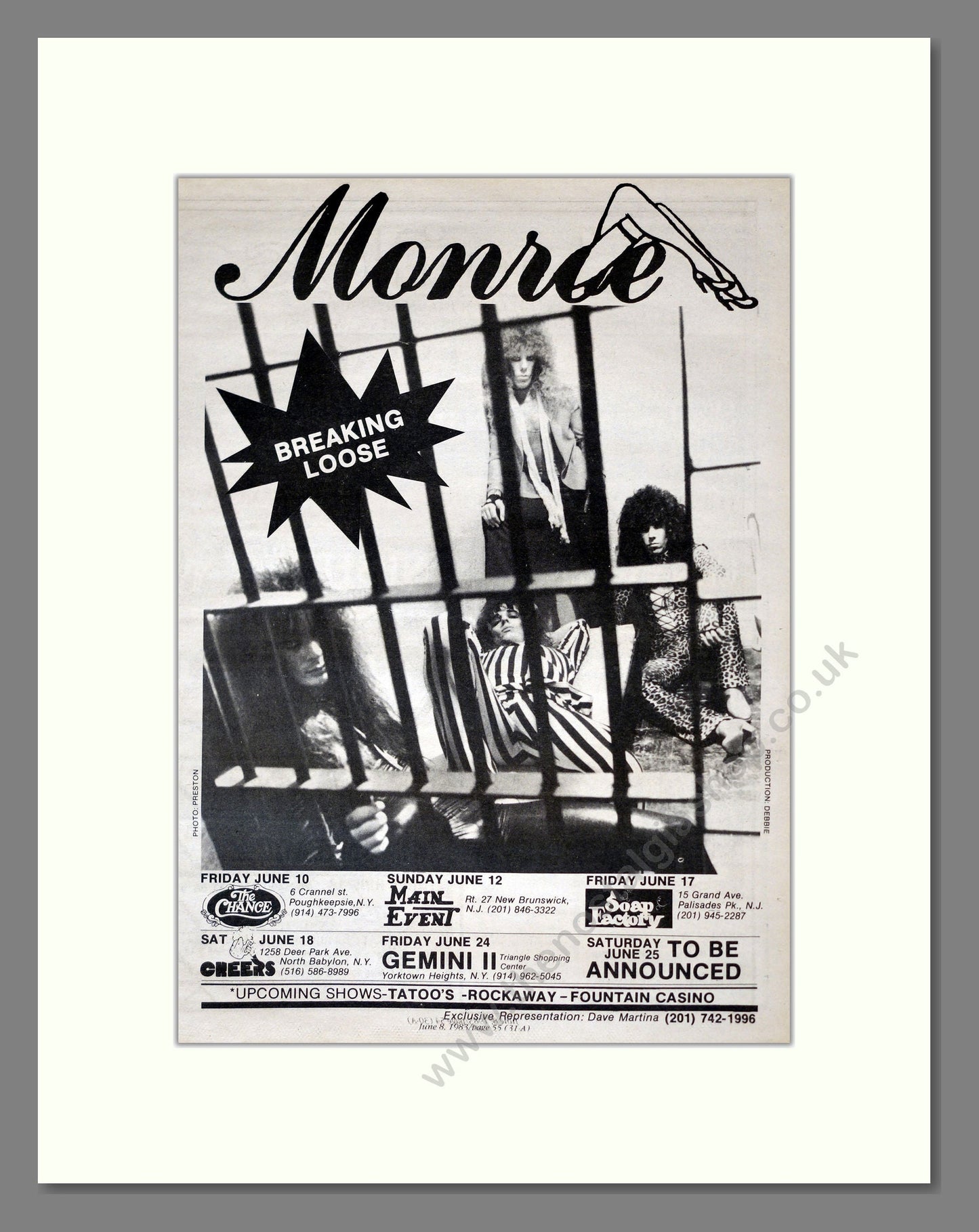 Monroe - Breaking Loose. Vintage Advert 1983 (ref AD17734)