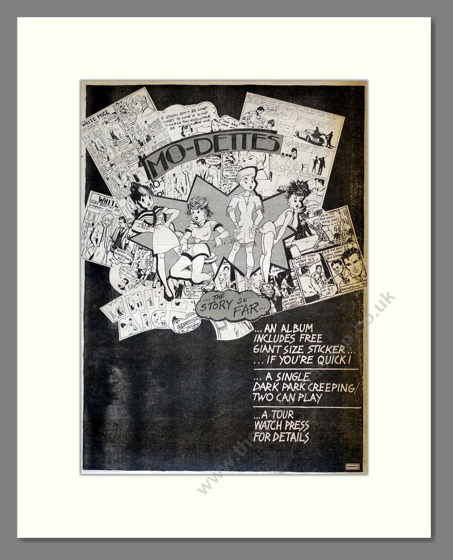Mo-Dettes - The Story So Far. Vintage Advert 1980 (ref AD17771)