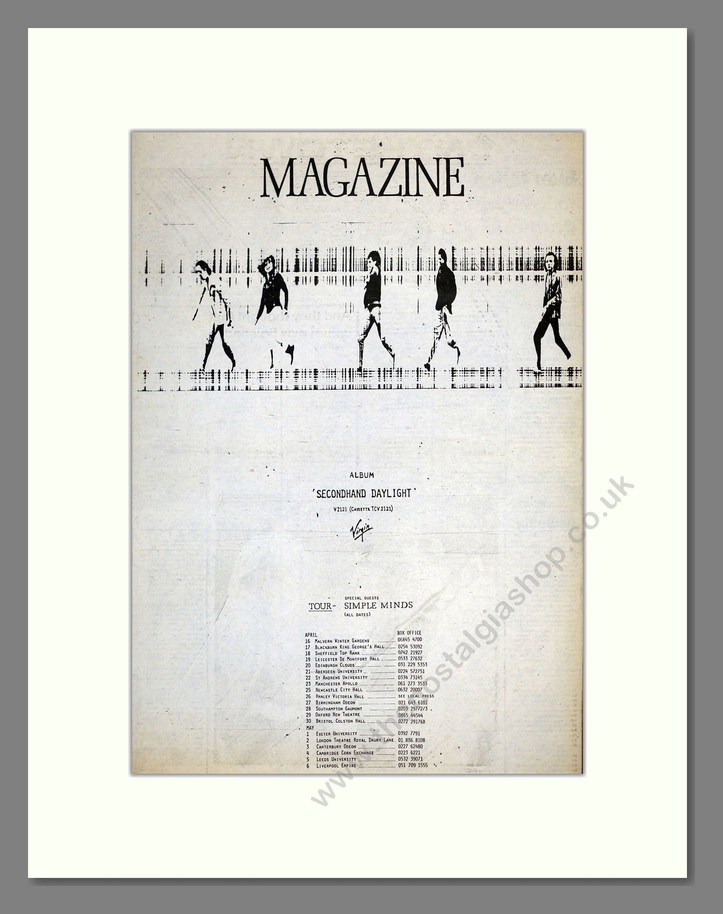 Magazine - Secondhand Daylight. Vintage Advert 1979 (ref AD17775)