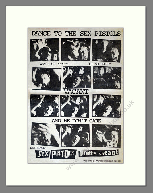 Sex Pistols - Pretty Vacant. Vintage Advert 1977 (ref AD17811)