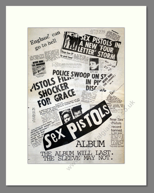 Sex Pistols - Album. Vintage Advert 1977 (ref AD17846)