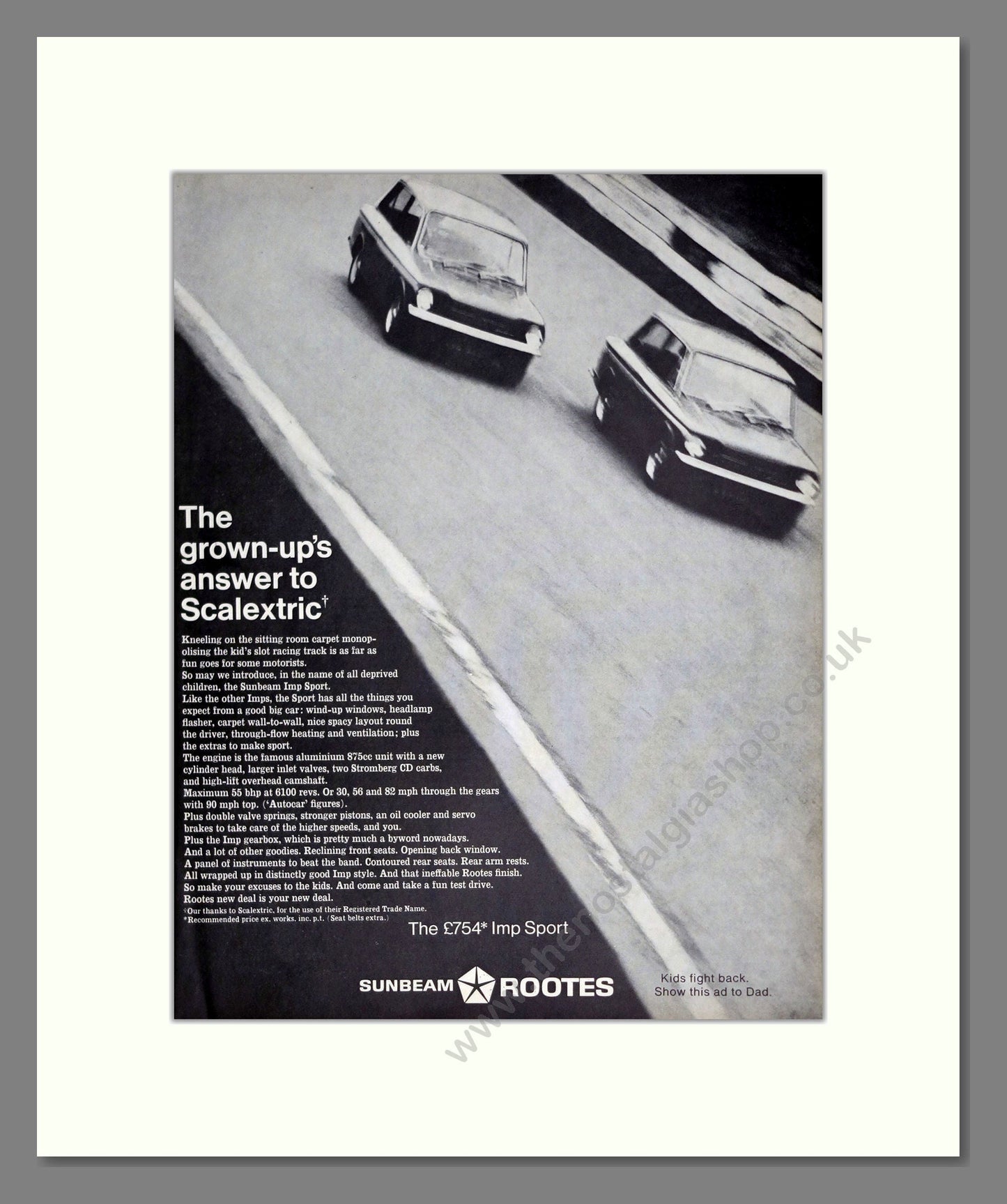 Sunbeam - Imp. Vintage Advert 1968 (ref AD61878)