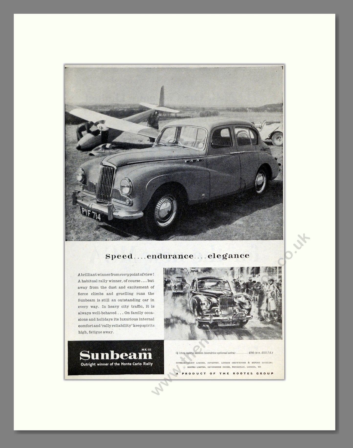 Sunbeam - MKIII. Vintage Advert 1955 (ref AD61933)