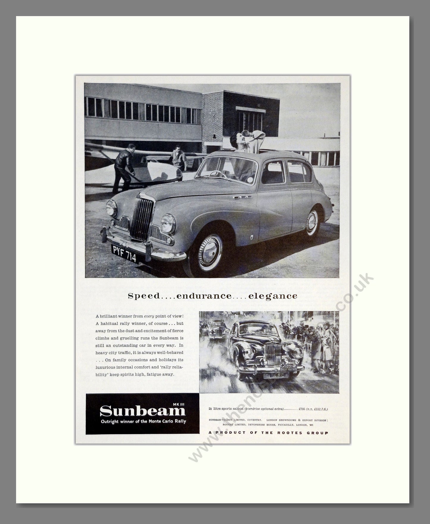 Sunbeam - MKIII. Vintage Advert 1955 (ref AD61944)