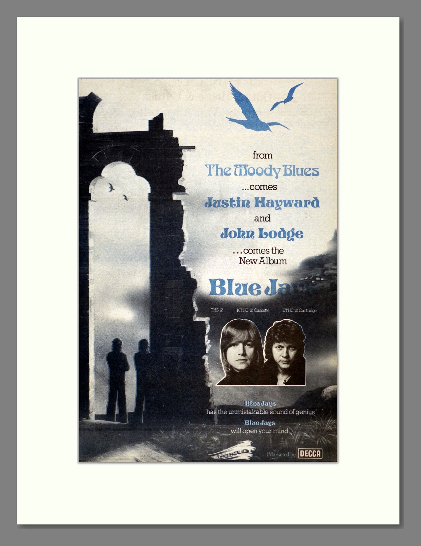 Moody Blues (The) - Blue Jays . Vintage Advert 1975 (ref AD17920)