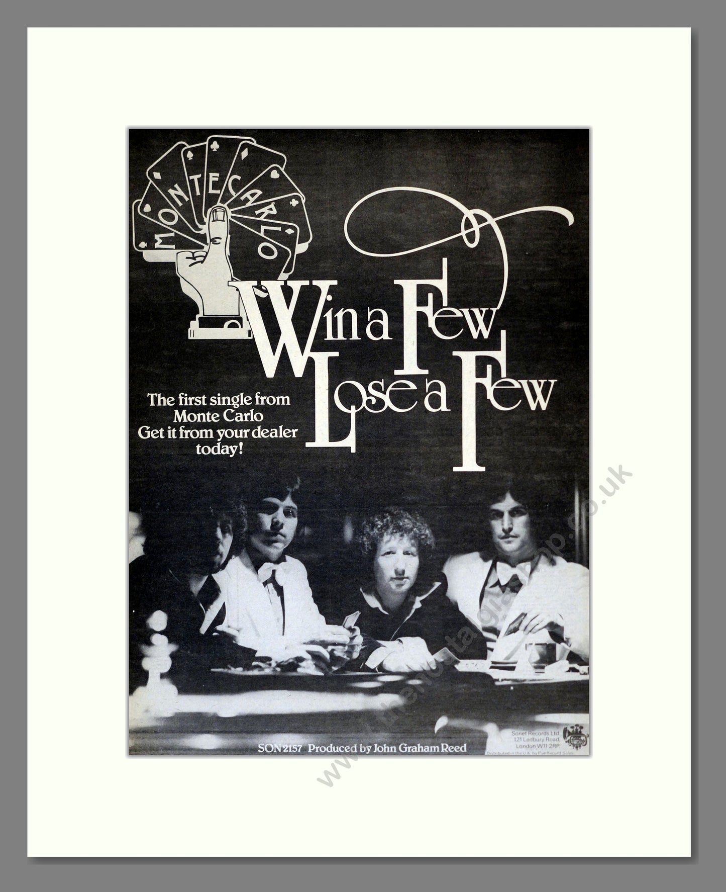 Monte Carlo - Win A Few Lose A Few. Vintage Advert 1978 (ref AD17944)