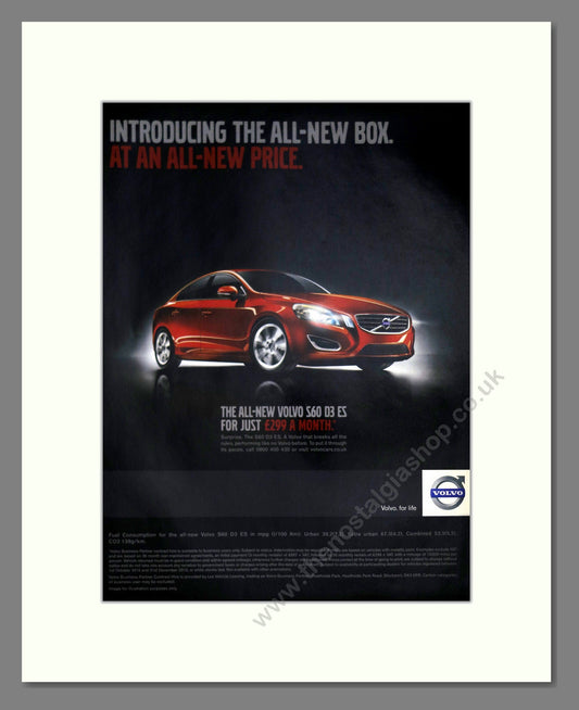 Volvo - S60. Vintage Advert 2010 (ref AD62025)
