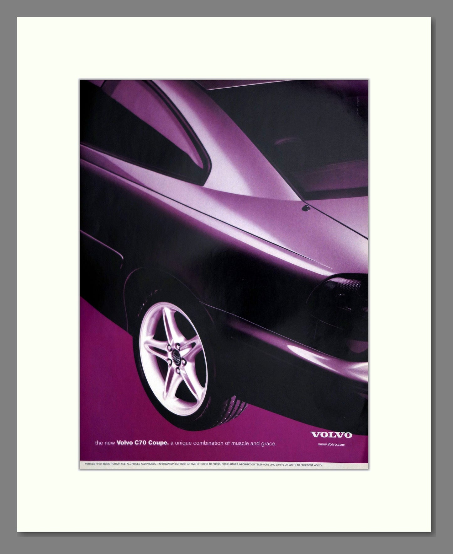 Volvo - C70 Coupe. Vintage Advert 1998 (ref AD62040)