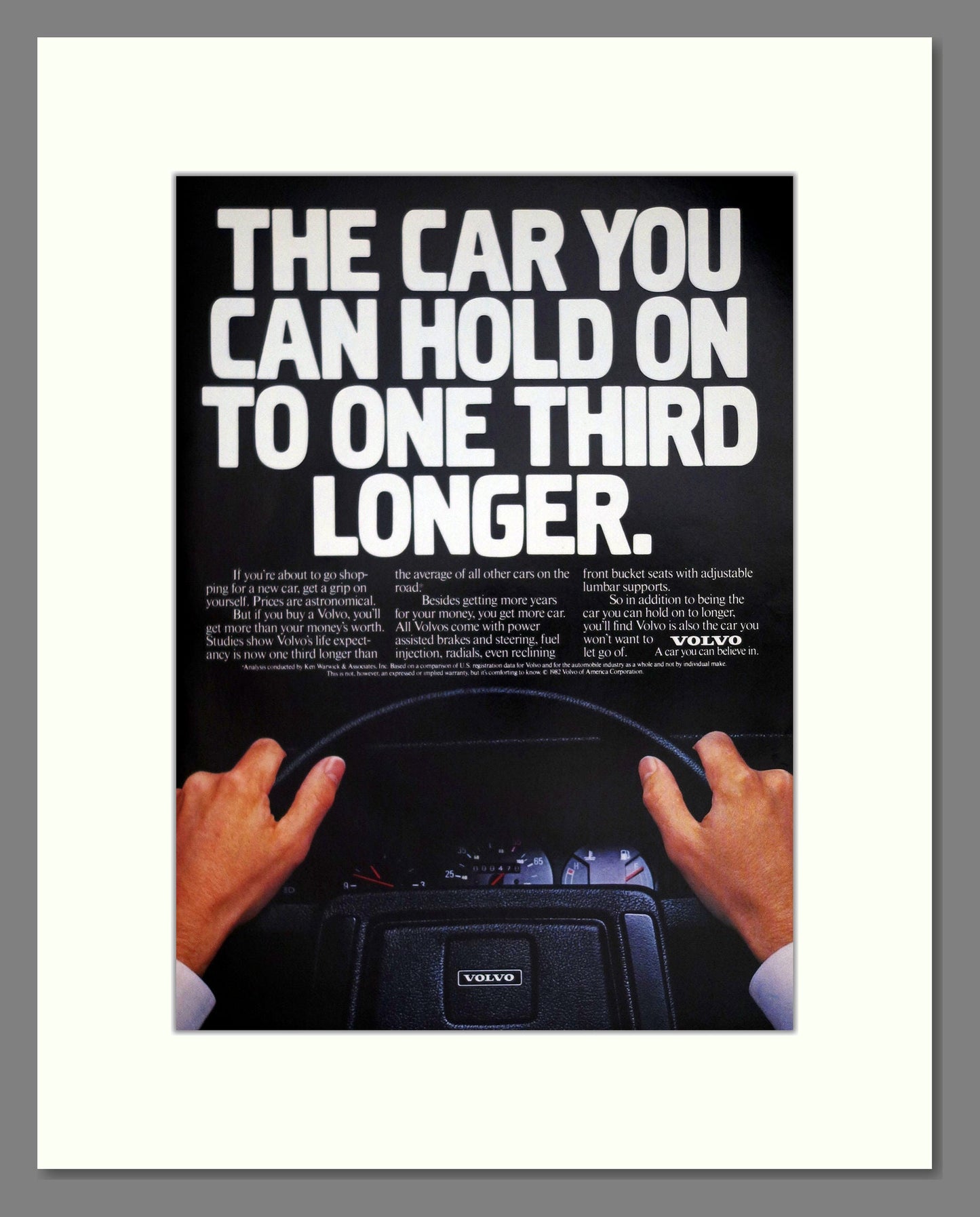 Volvo - Longevity. Vintage Advert 1983 (ref AD62051)