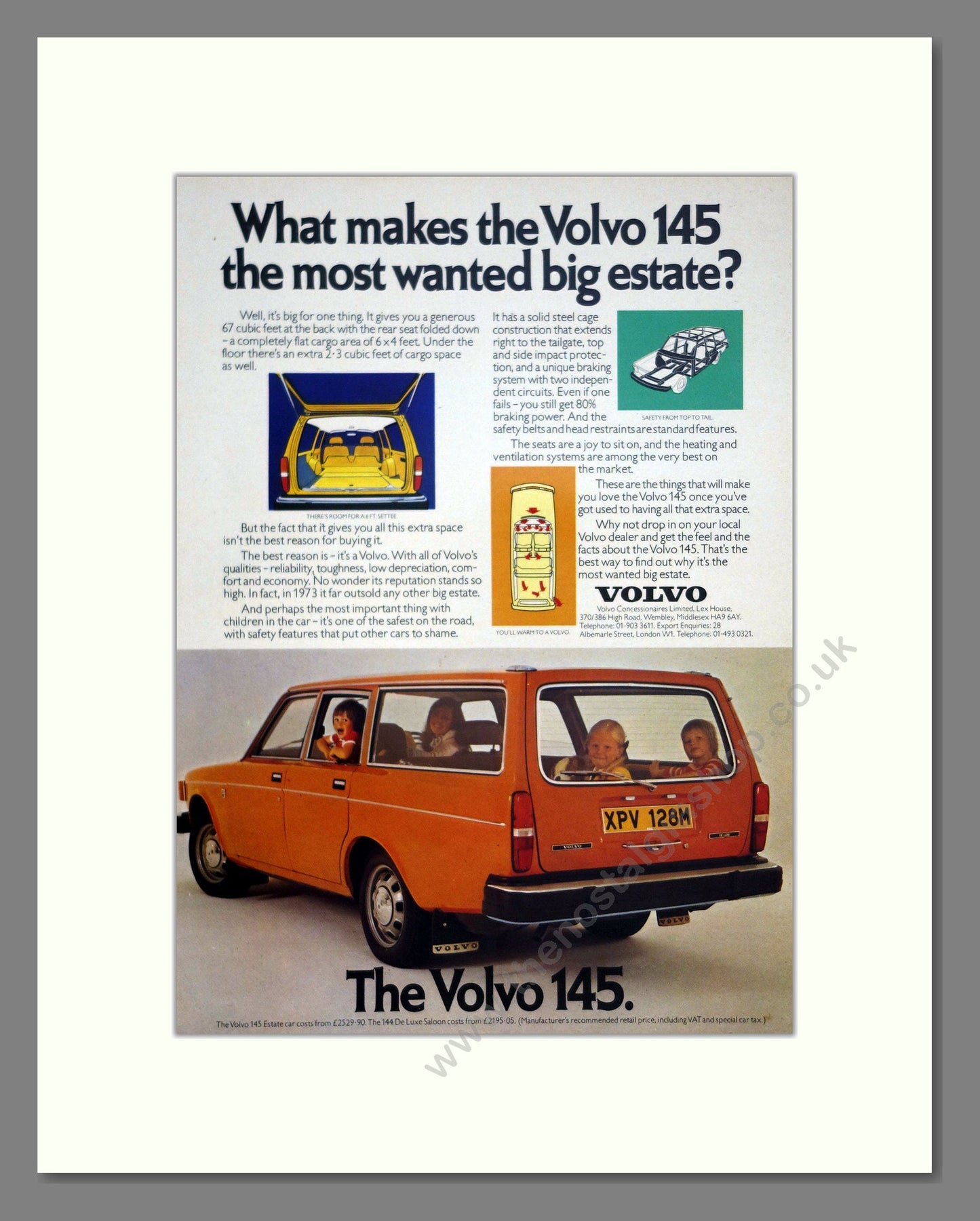 Volvo - 145. Vintage Advert 1974 (ref AD62058)