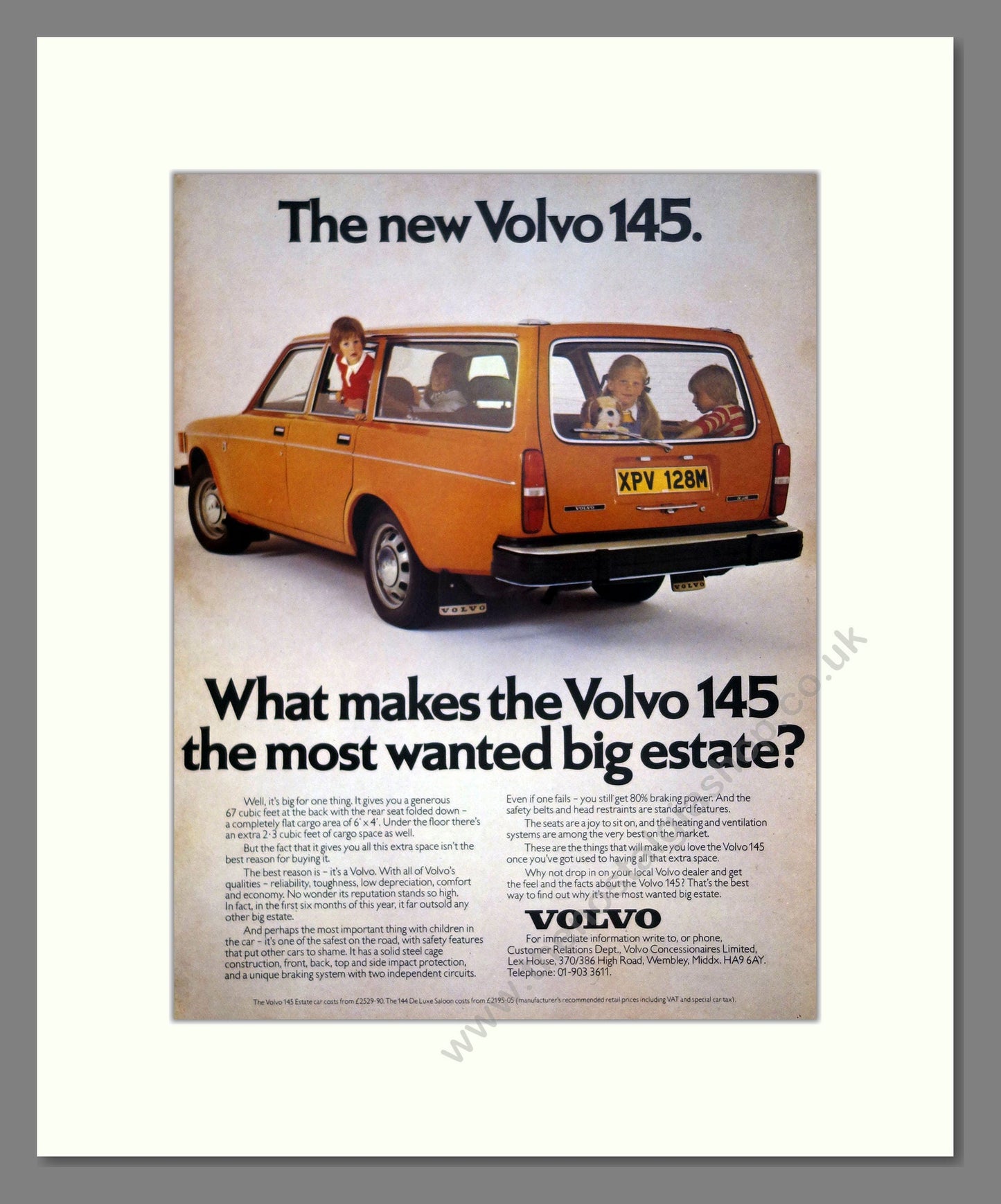 Volvo - 145. Vintage Advert 1973 (ref AD62059)