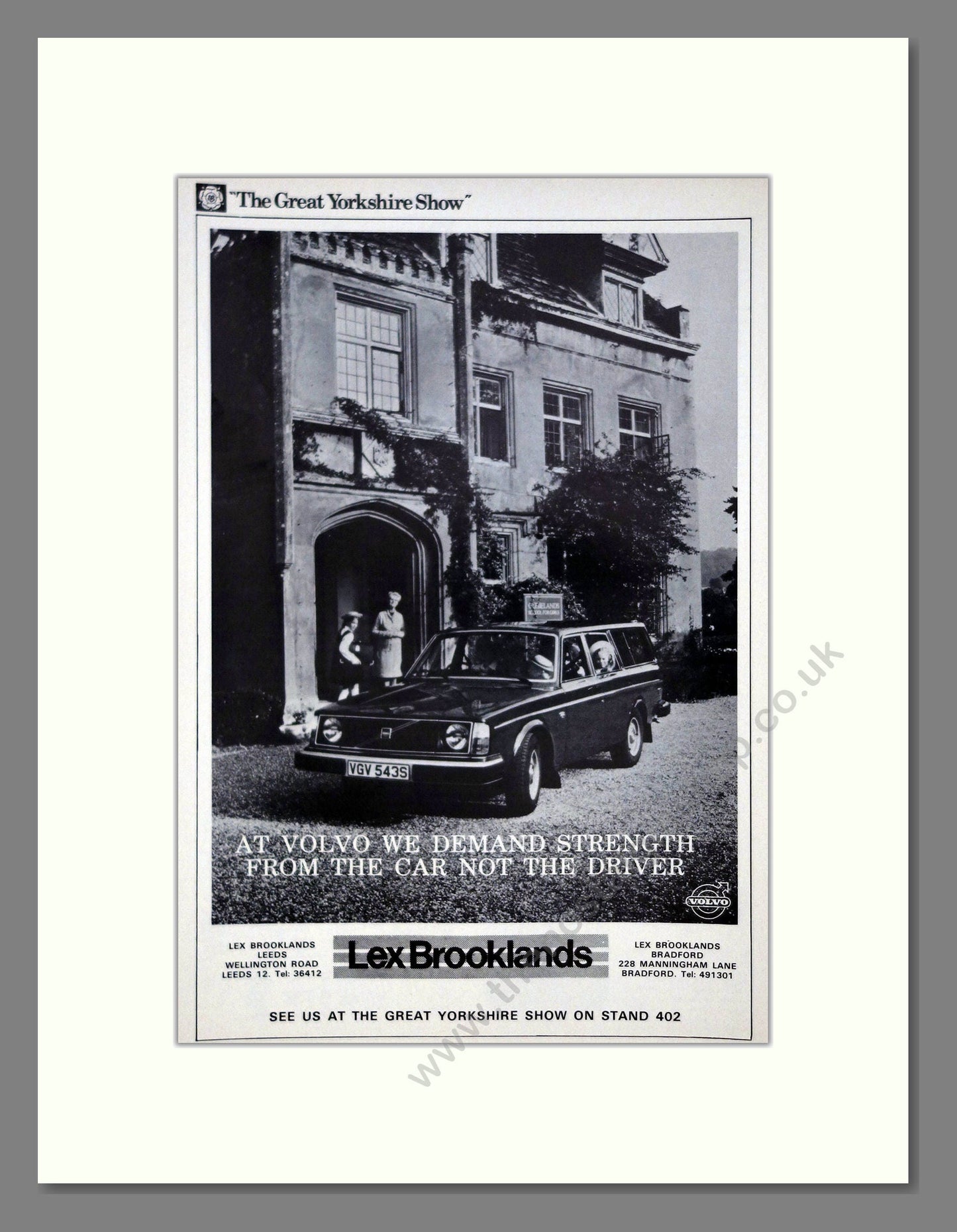 Volvo - Lex Brooklands. Vintage Advert 1978 (ref AD62061)