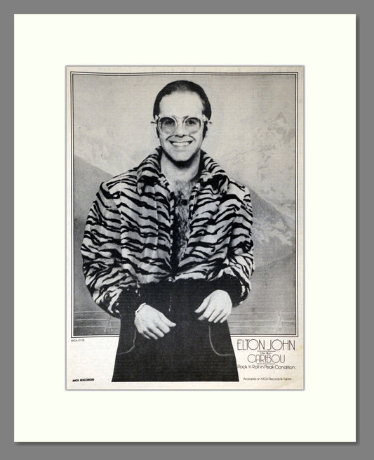 Elton John - Caribou. Vintage Advert 1974 (ref AD301880)