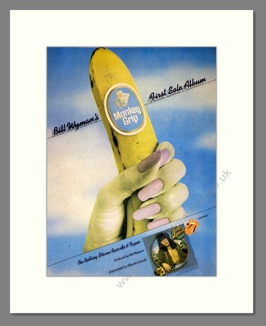 Bill Wyman - Monkey Grip. Vintage Advert 1974 (ref AD301883)