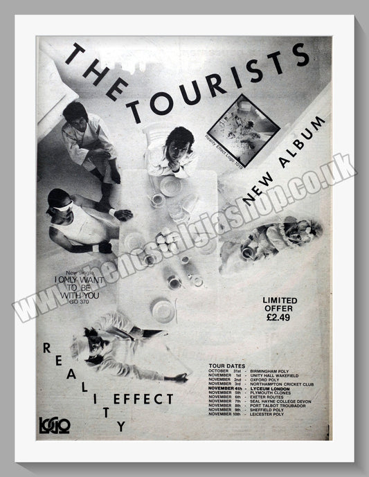 Tourists (The) I Only Want To Be With You. UK Tour. Original Advert 1979 (ref AD14256)