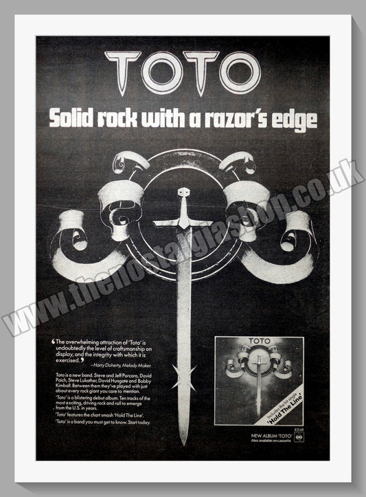Toto. Hold The Line. Original Advert 1979 (ref AD14276)