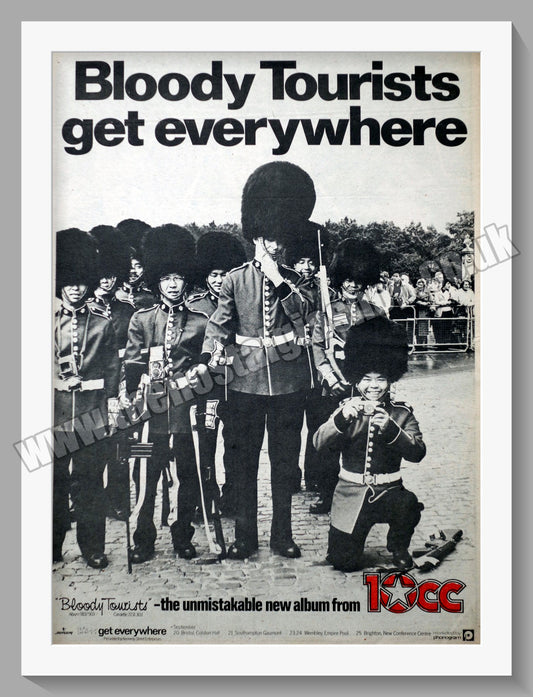 10cc Bloody Tourists. Original Advert 1978 (ref AD14224)