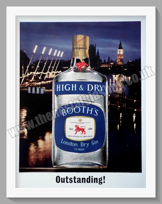 Booth's London Dry Gin. Original Advert 1960 (ref AD300298)