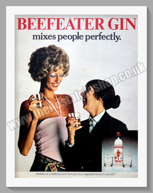 Beefeater Gin. Original Advert 1973 (ref AD300308)