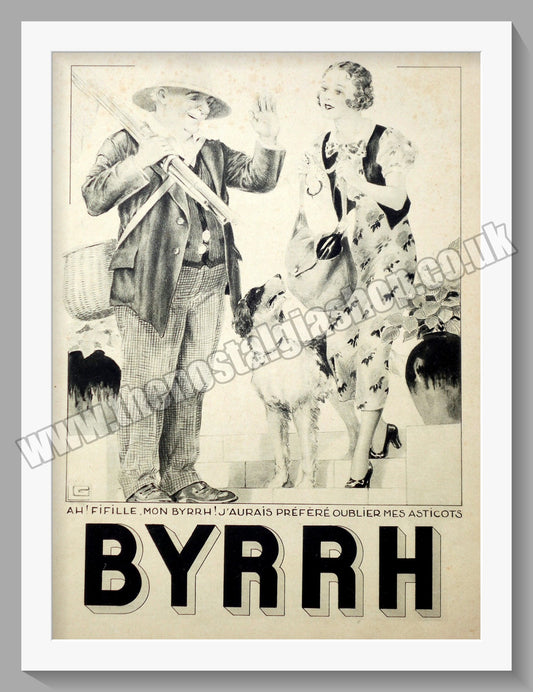 Byrrh. Aromatised Wine Aperitif.. Original French Advert 1933 (ref AD300157)
