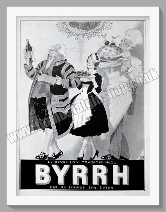 Byrrh. Aromatised Wine Aperitif.. Original French Advert 1930 (ref AD300161)