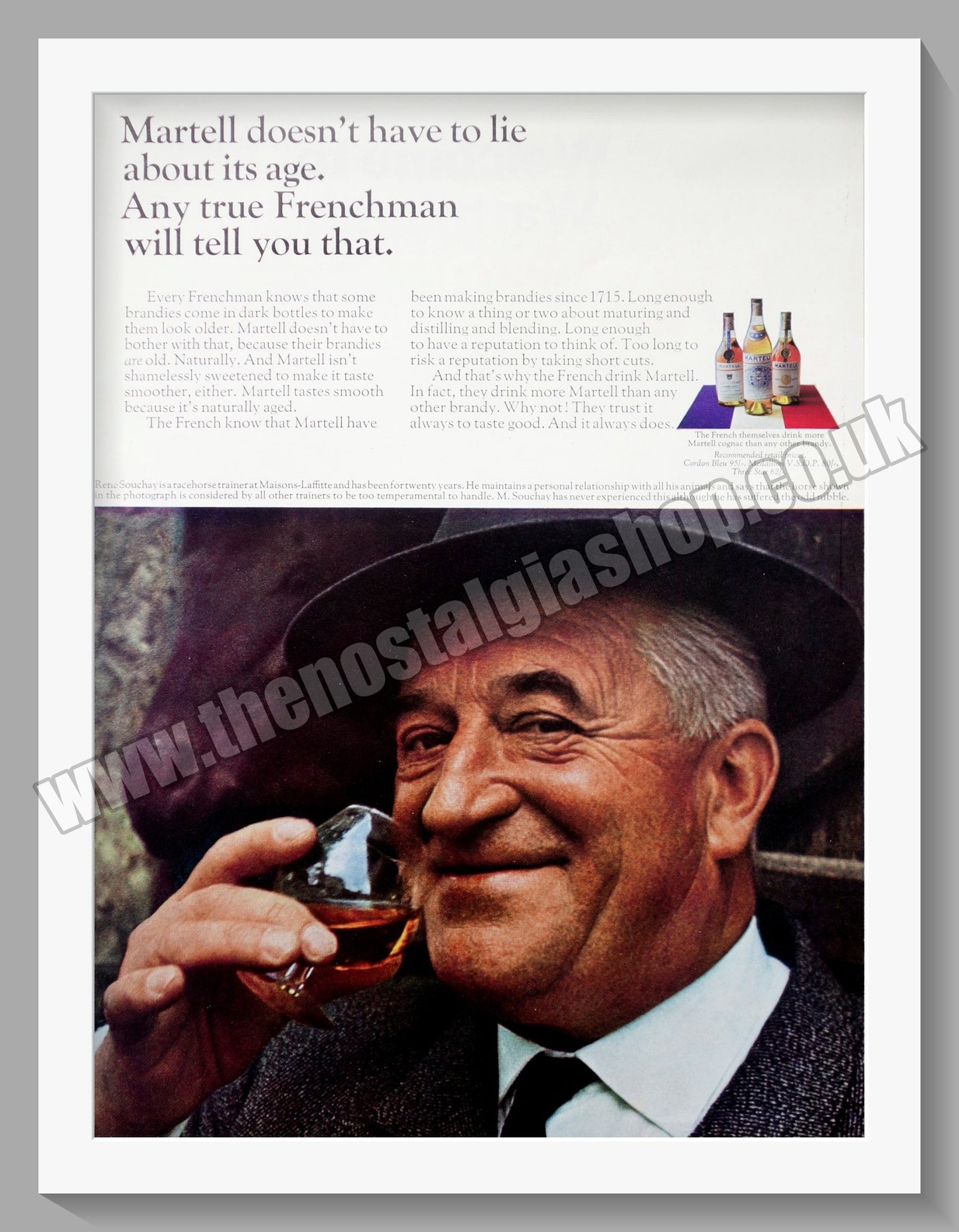 Martell Cognac. Original Advert 1967 (ref AD300234)