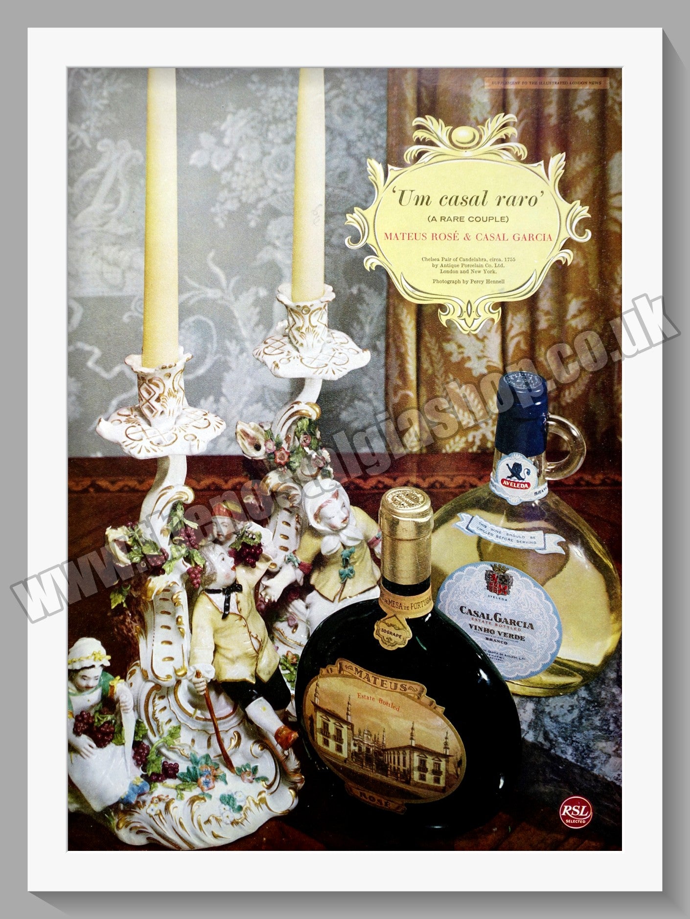 Mateus Rose & Casal Garcia. Pink Wine. Original Advert 1964 (ref AD300250)