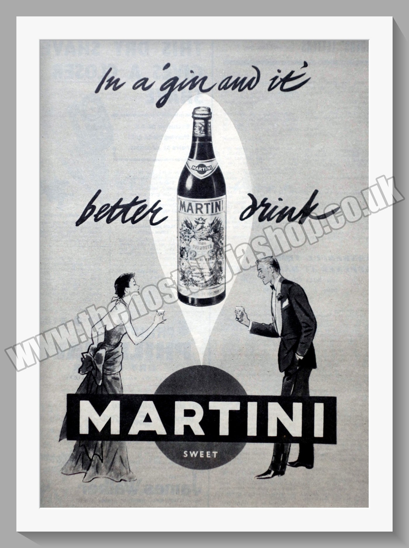 Martini Vermouth. Original Advert 1954 (ref AD300265)