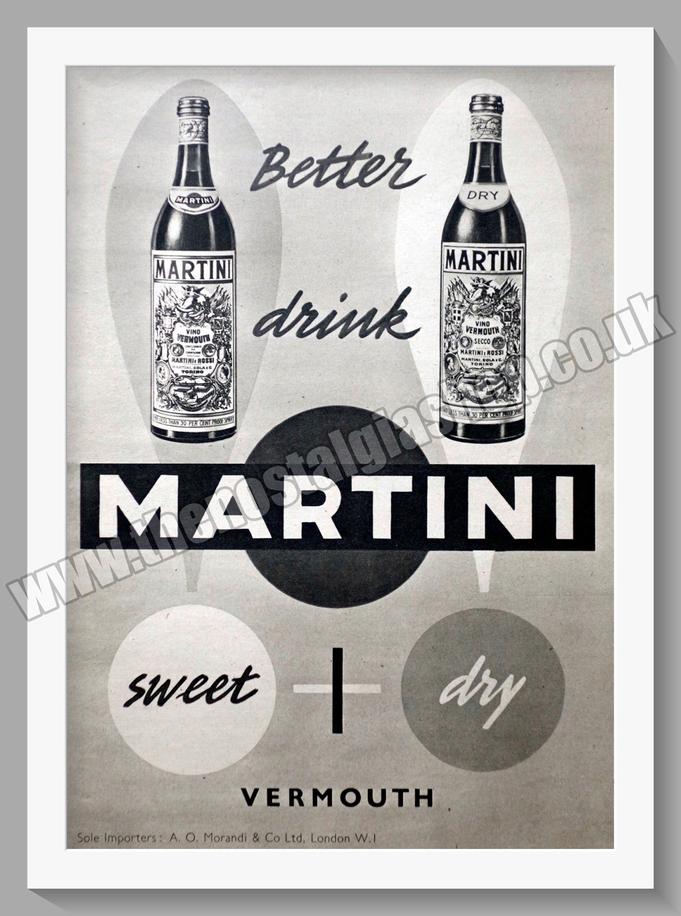 Martini Vermouth. Original Advert 1951 (ref AD300269)