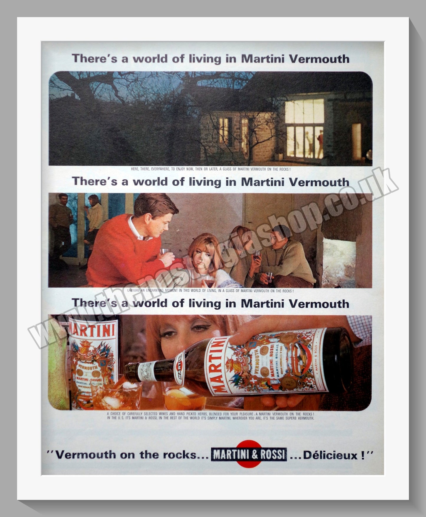 Martini Vermouth. Original Advert 1965 (ref AD300278)