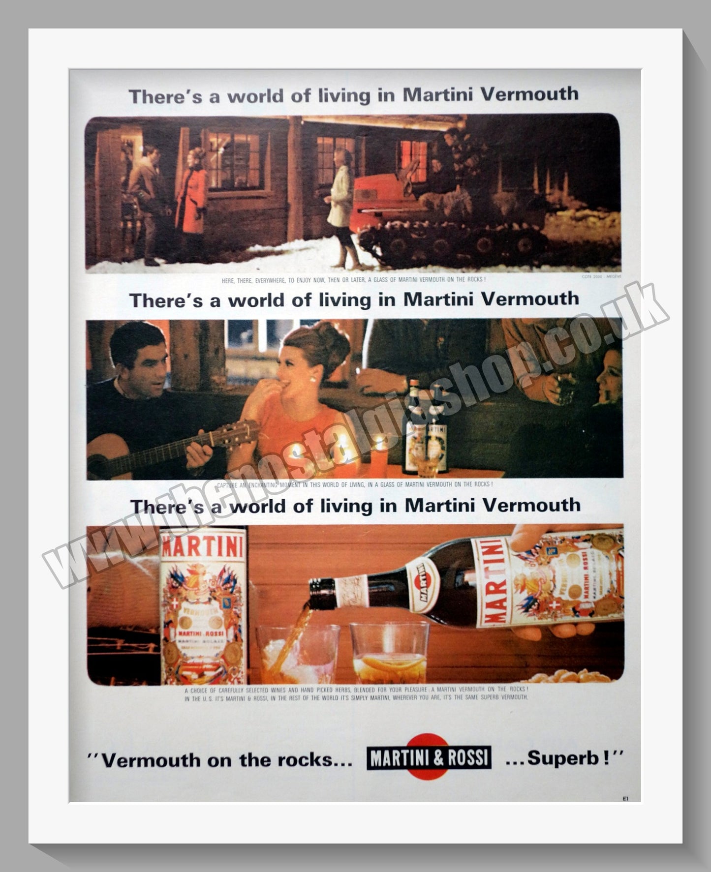 Martini Vermouth. Original Advert 1965 (ref AD300279)