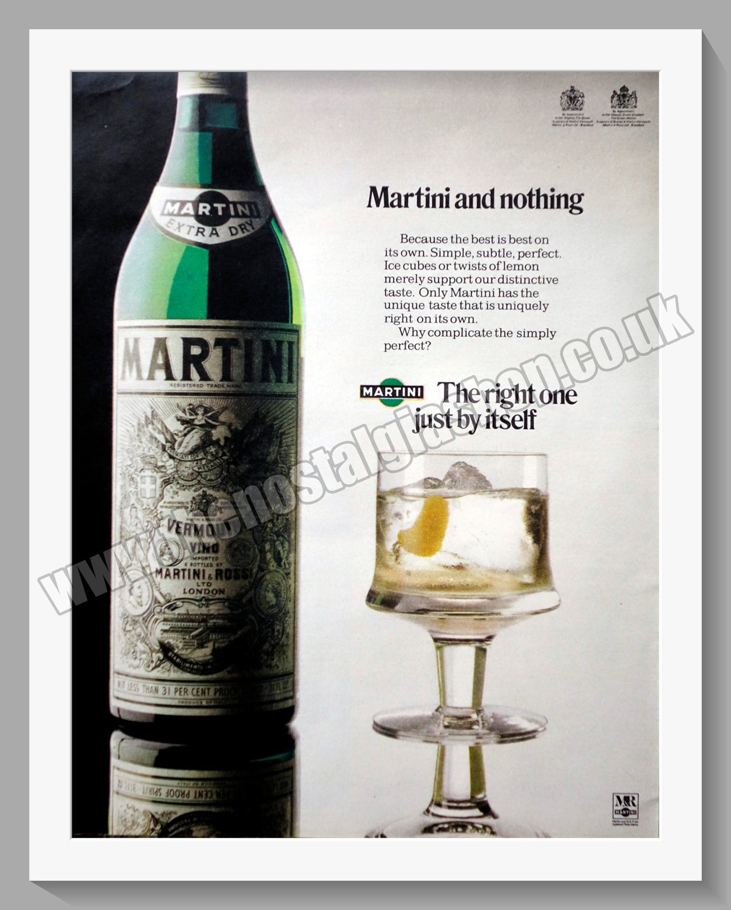 Martini Vermouth. Original Advert 1973 (ref AD300286)