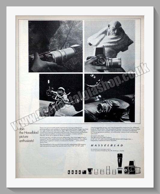 Hasselblad SLR Camera. Original Advert 1968 (ref AD300315)