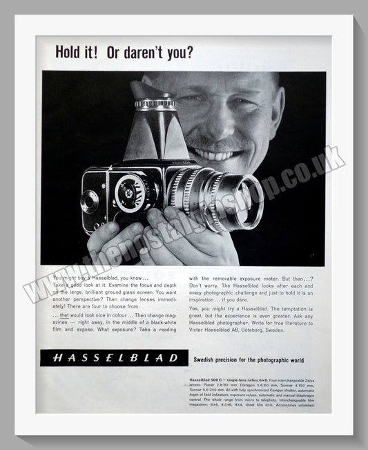 Hasselblad 500 C Camera. Original Advert 1960 (ref AD300317)