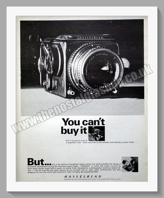 Hasselblad 500 C Camera. Original Advert 1967 (ref AD300319)
