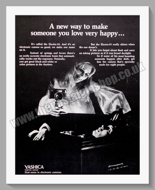 Yashica Electro 35 Camera. Original Advert 1969 (ref AD300326)