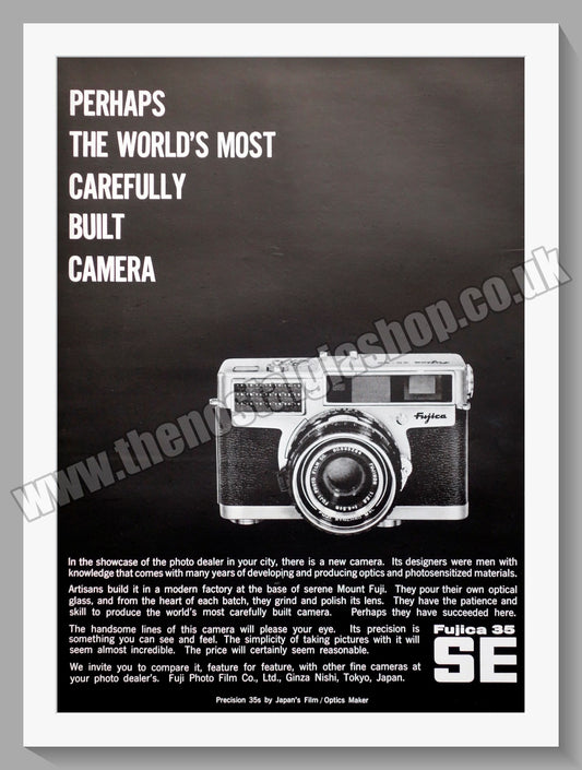 Fujica 35 SE Camera. Original Advert 1960 (ref AD300364)