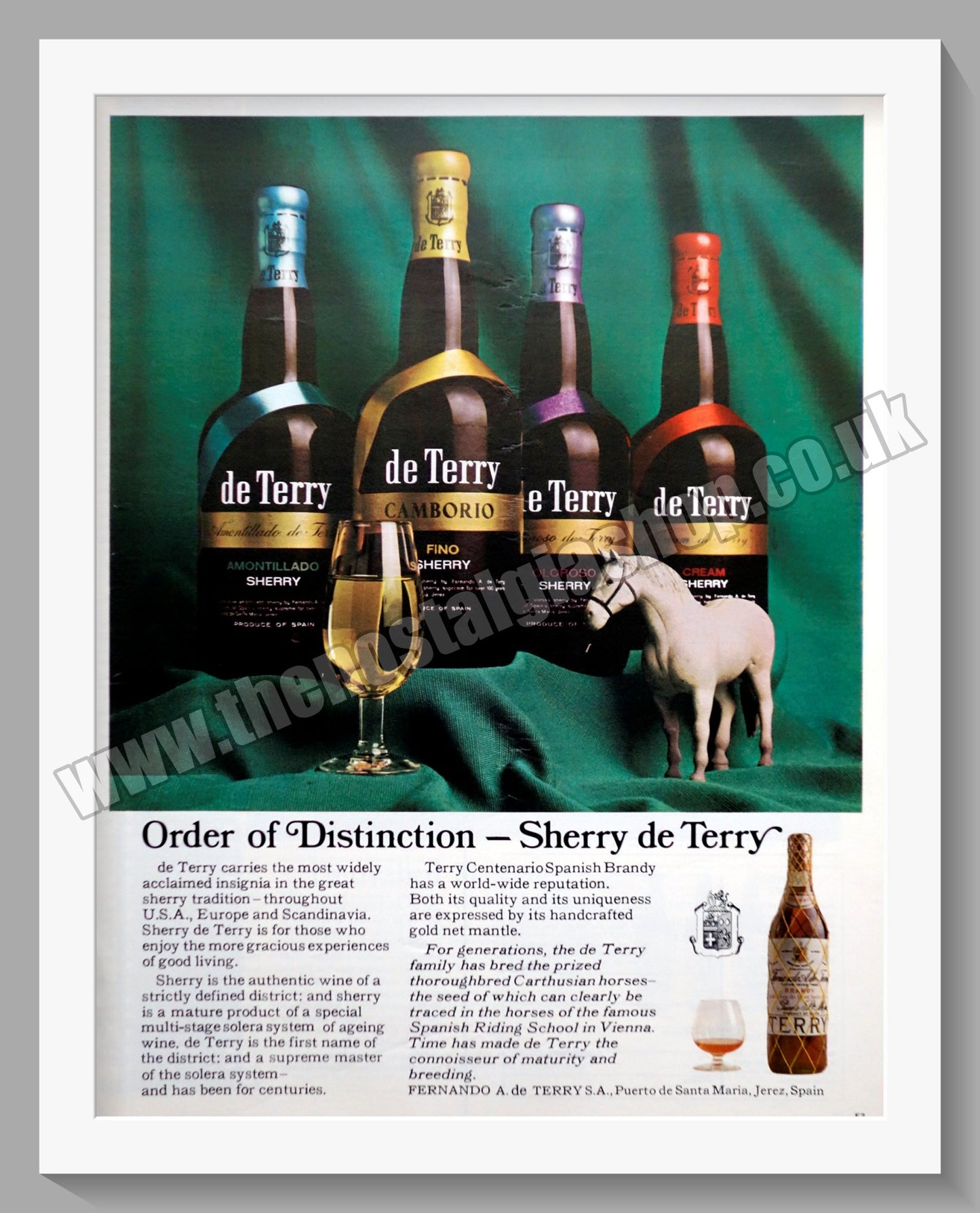 Sherry De Terry. Original Advert 1968 (ref AD300377)