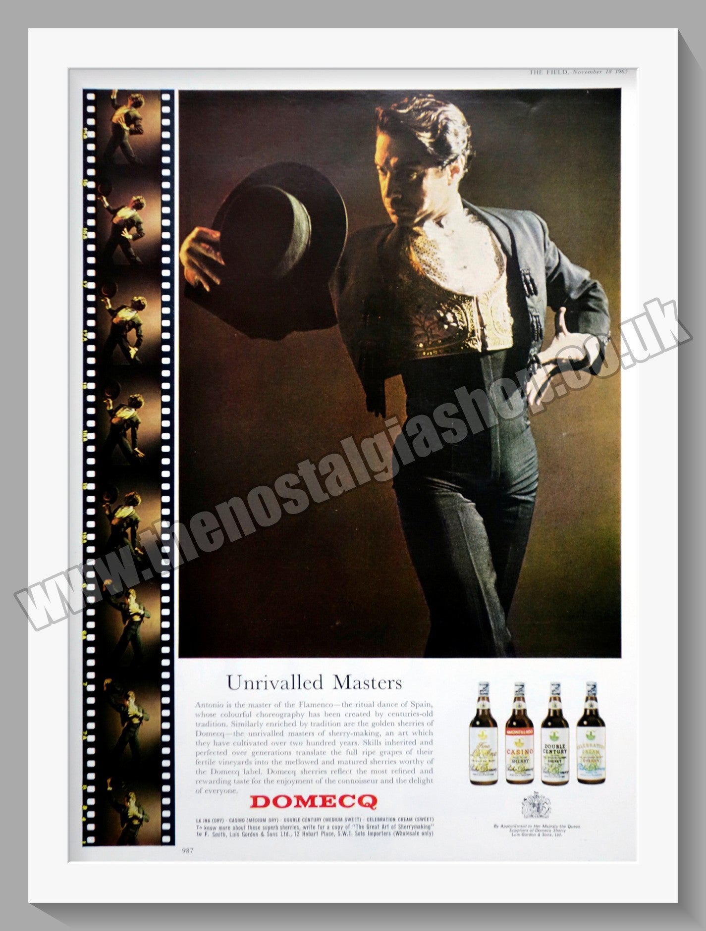 Domecq Sherry. Original Advert 1965 (ref AD300378)