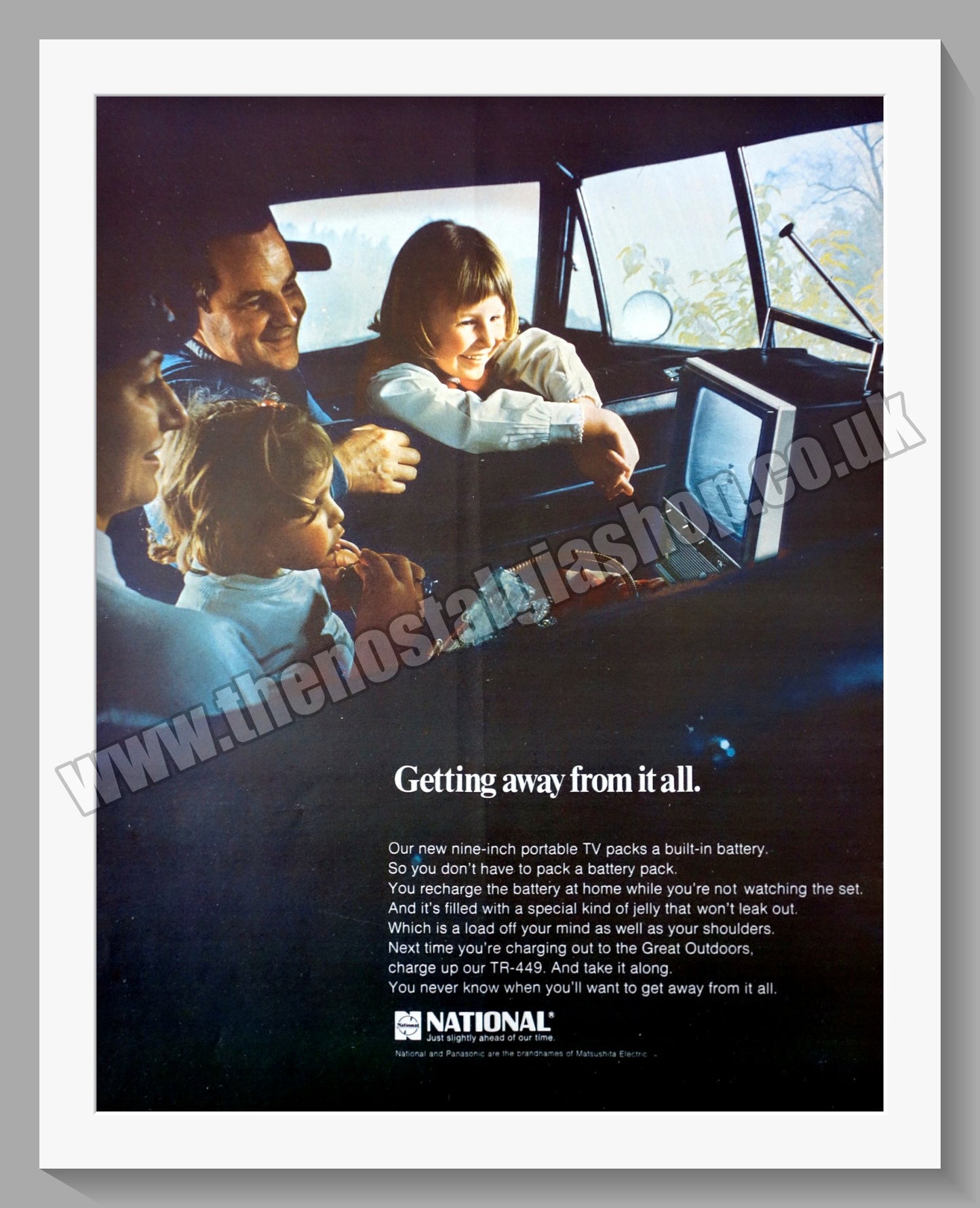 National TR-449 Television. Original Advert 1970 (ref AD300443)