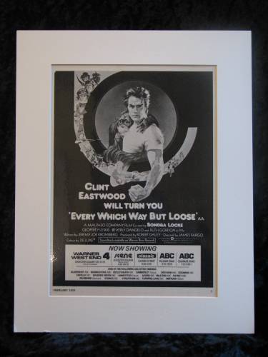 Every Which Way But Loose. Original Advert 1978 (ref AD651a)