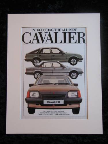 VAUXHALL CAVALIER original advert 1980s (ref AD117)