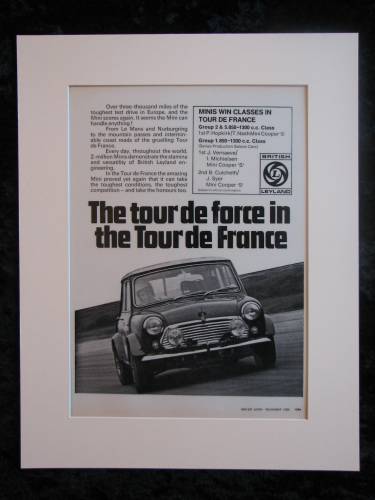 Mini Cooper.Original advert 1969 (ref AD123)