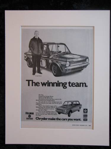 HILLMAN IMP advert 1972 (ref AD125)