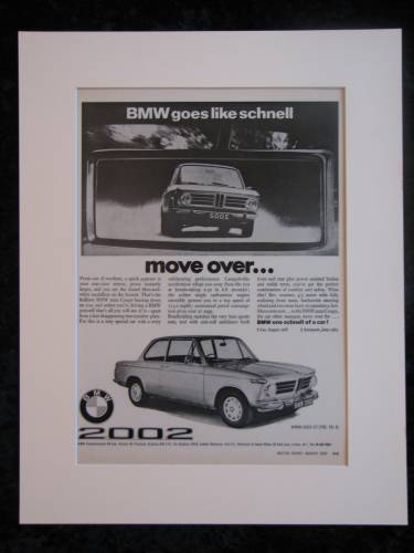 BMW 2002 original advert 1970 (ref AD164)