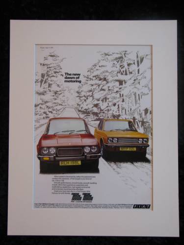 FIAT 124 and 128 SPORT COUPE original advert 1973 (ref AD168)