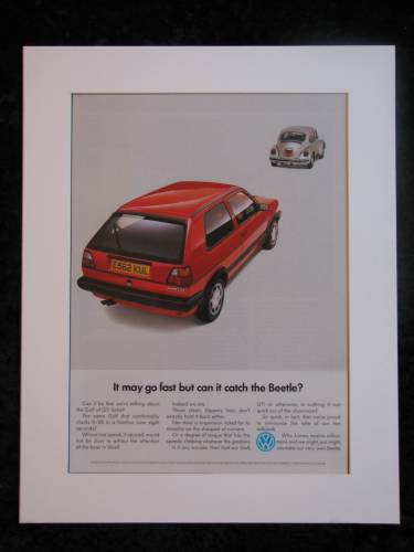 VW GOLF GTI original advert 1988 (ref AD182)