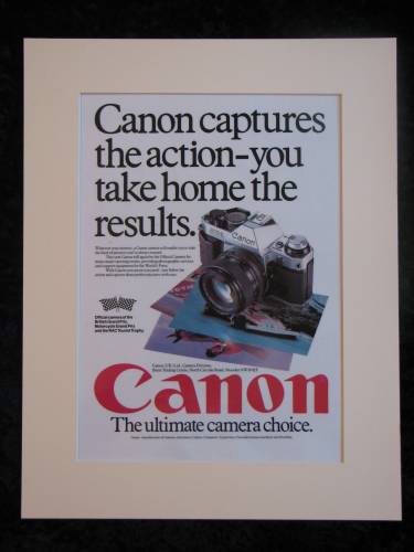 CANON AE-1  original advert 1980s (ref AD199)