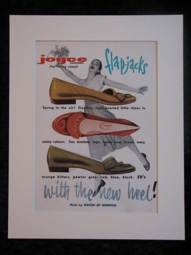Joyce Flap - Jacks shoes. Original advert 1955 (ref AD205)
